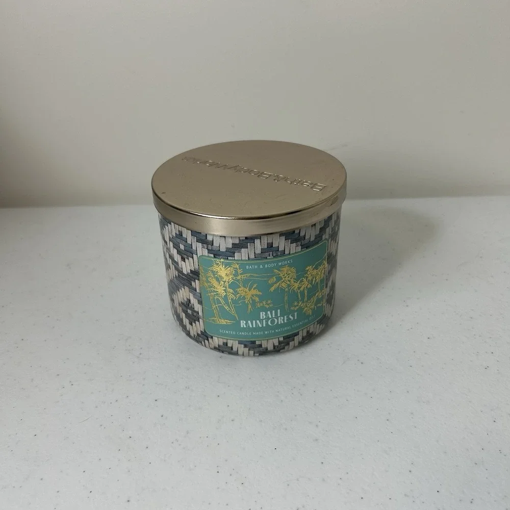 Bath & Body Works BALI RAINFOREST Candle Large 3-Wick 14.5 oz